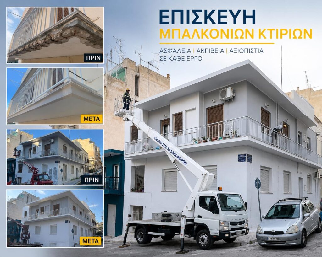 επισκευή μπαλκονιών κτιρίων